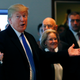 US president Donald Trump gestures as he arrives for the World Economic Forum annual meeting in Davos, Switzerland.